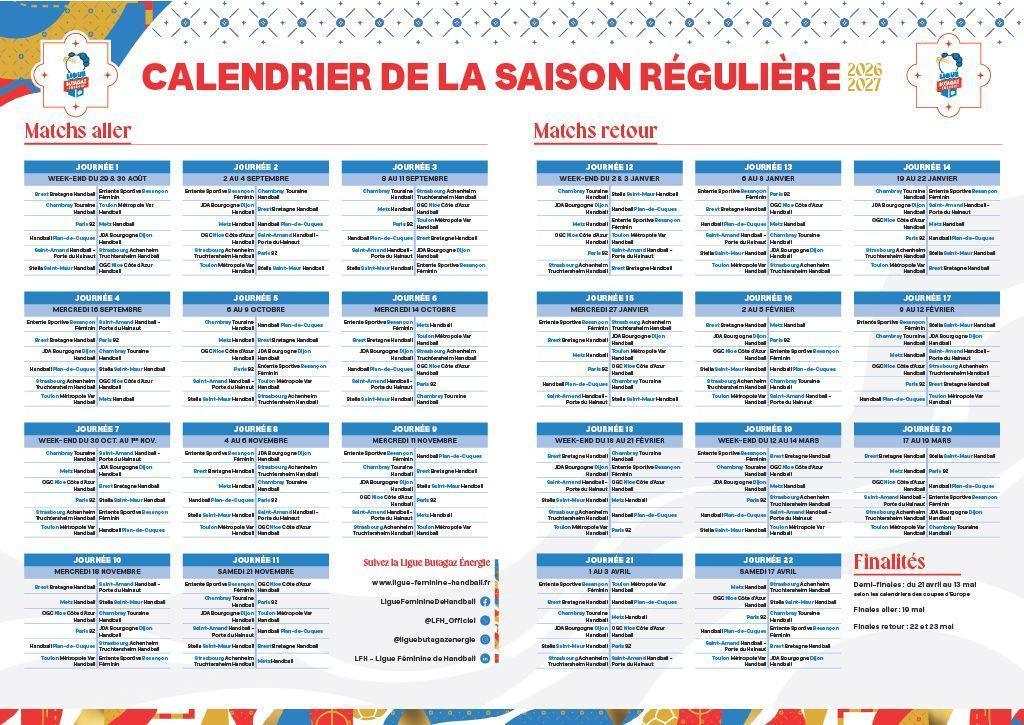Ligue Butagaz Énergie 2026-2027 : Les Rebelles connaissent leur calendrier !