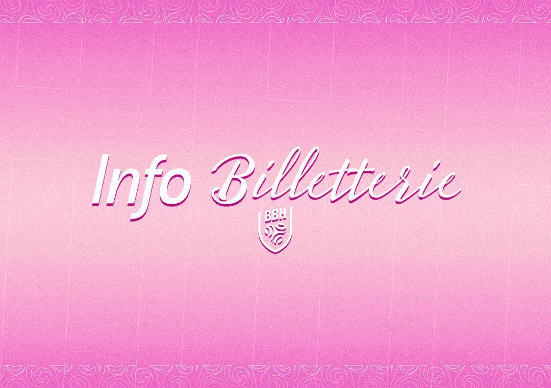 Informations billetterie : nouveaux horaires d'ouverture