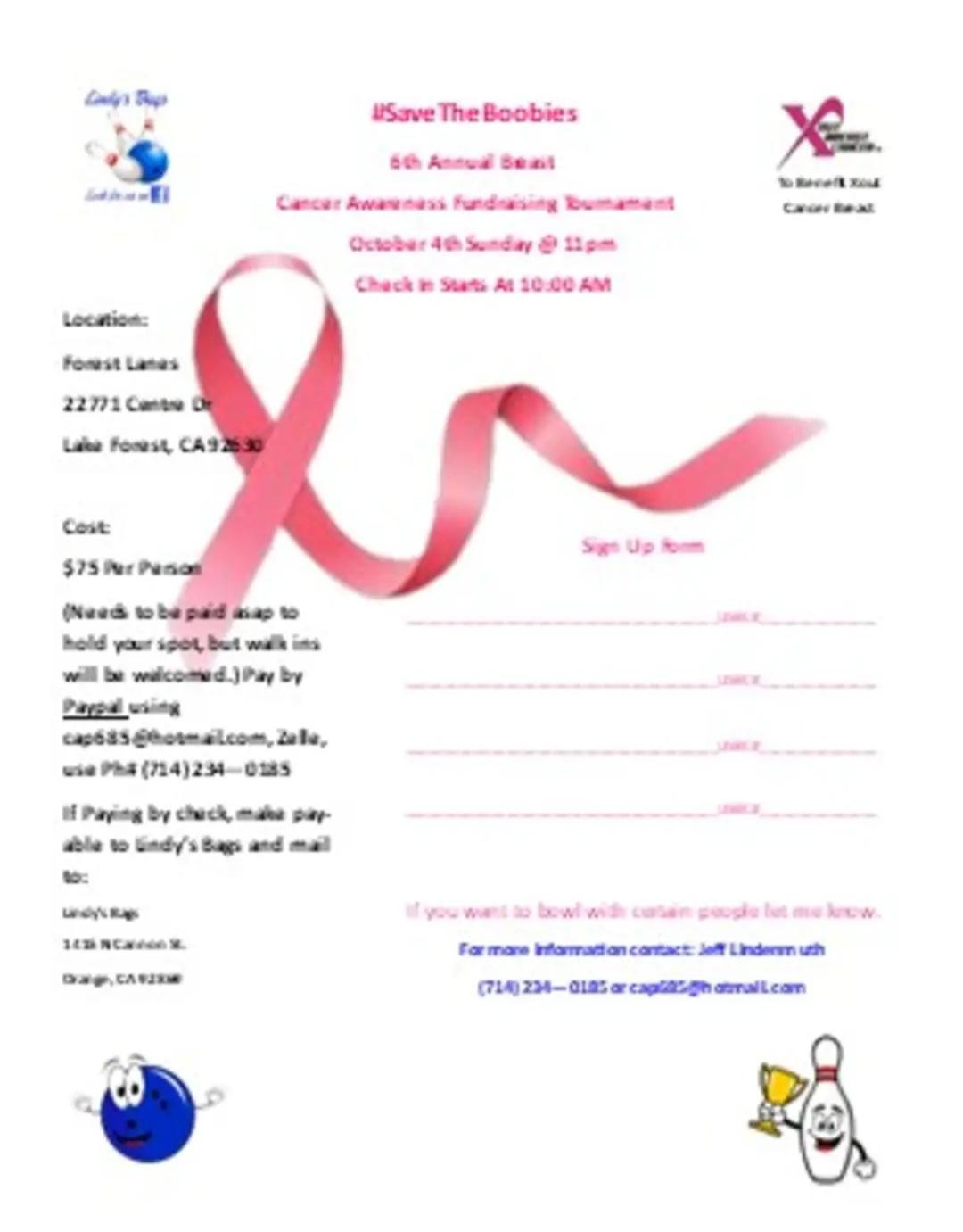 6th Annual Breast Cancer Awareness Fundraising Tournament