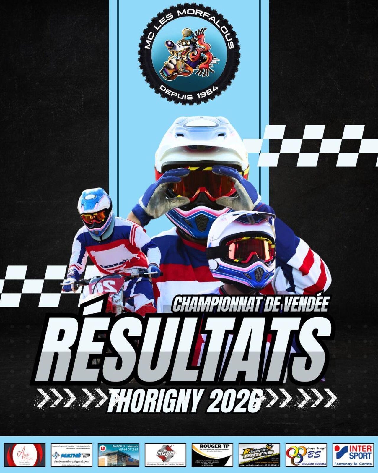 Résultats Thorigny 2026 