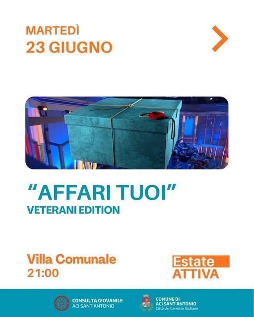 Affari Tuoi - Veterani Edition (inizio ore 21:00) Affari Tuoi - Veterani Edition (inizio ore 21:00)