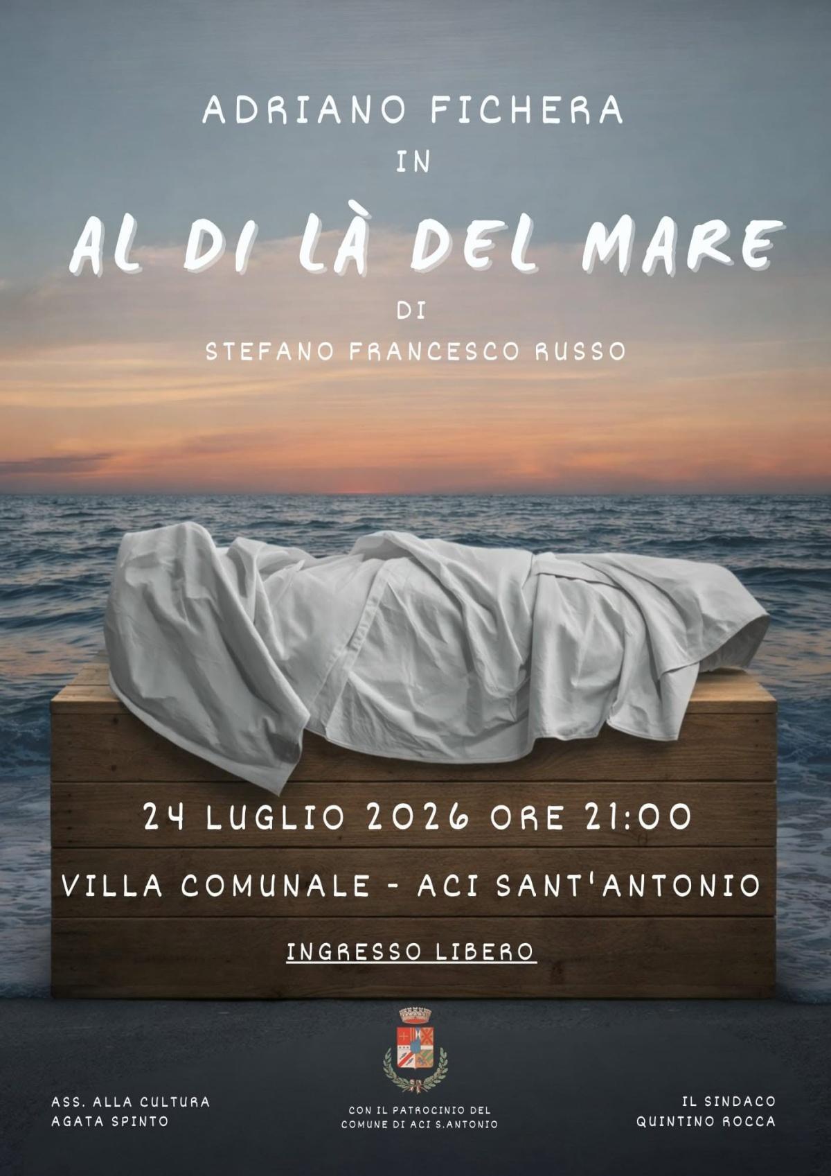 "Al di là del mare", by A. Fichera (start h. 20:45)
