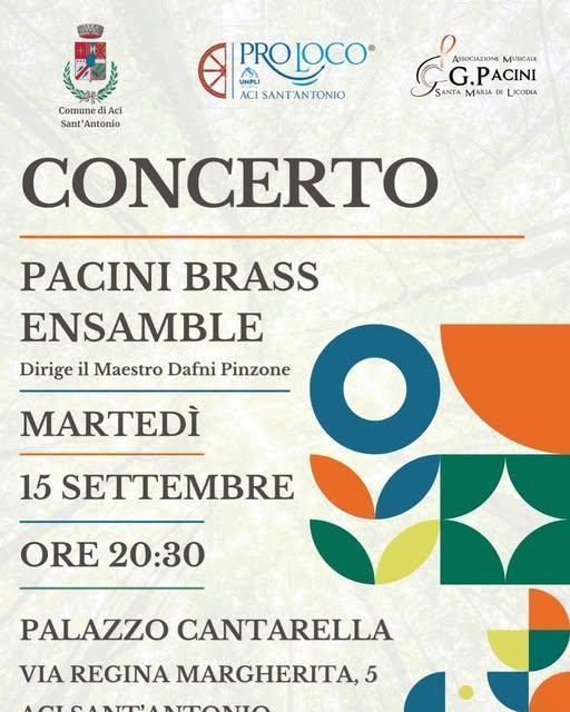 Concerto del "Pacini Brass Ensemble" (Inizio ore 20.30)