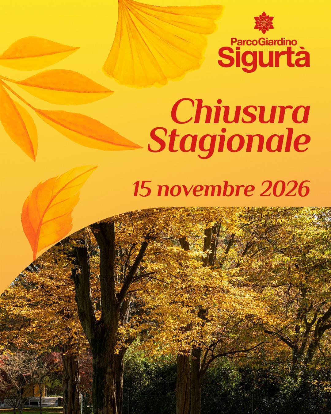 Chiusura Stagionale - Parco Giardino Sigurtà