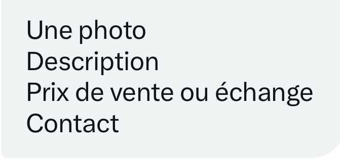 Tuto pour mettre sa carte en vente Tuto pour mettre sa carte en vente