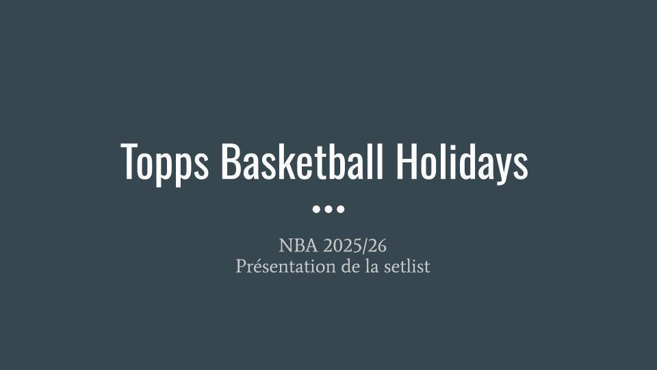 What's in the box ?? Topps Holiday 2025/26