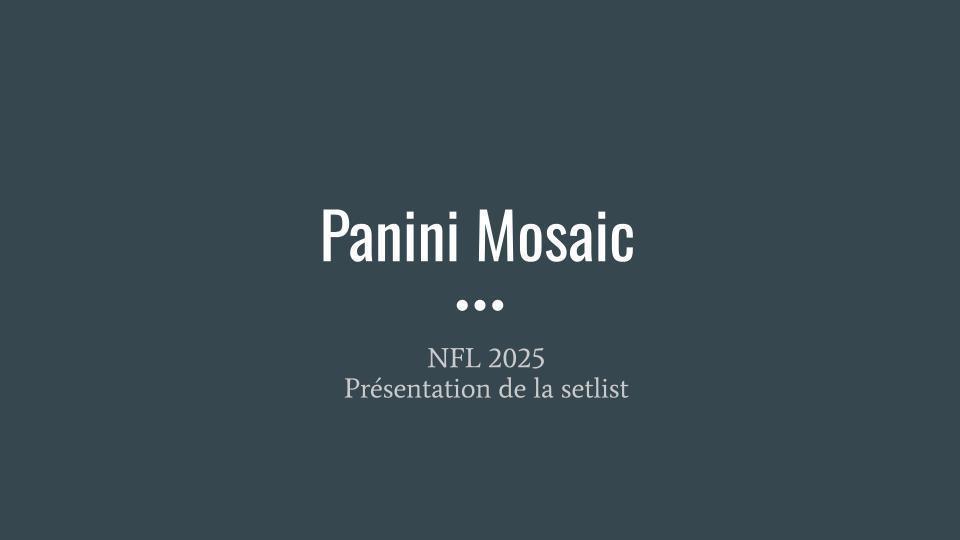 What's in the Box ?? - NFL Panini Mosaic 2025