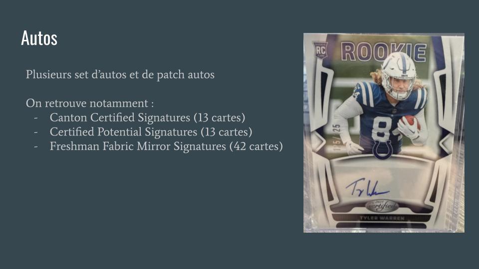What's in the box ?? Panini Certified NFL 2025