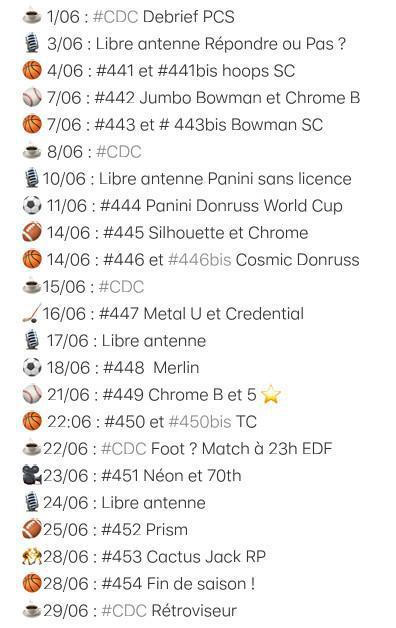 Le Calendi Gylbret CardsAddict de juin 