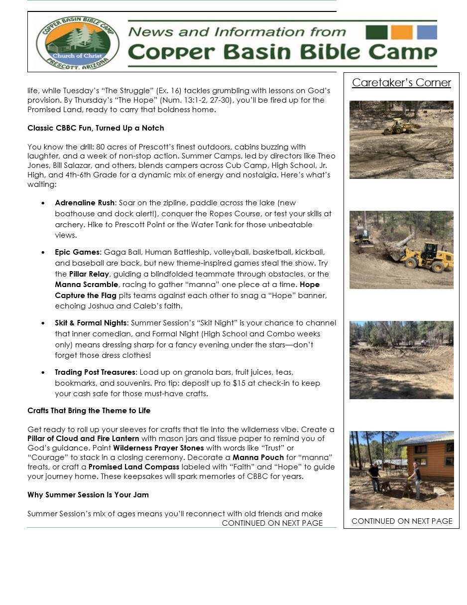 Newsletter for May 2025