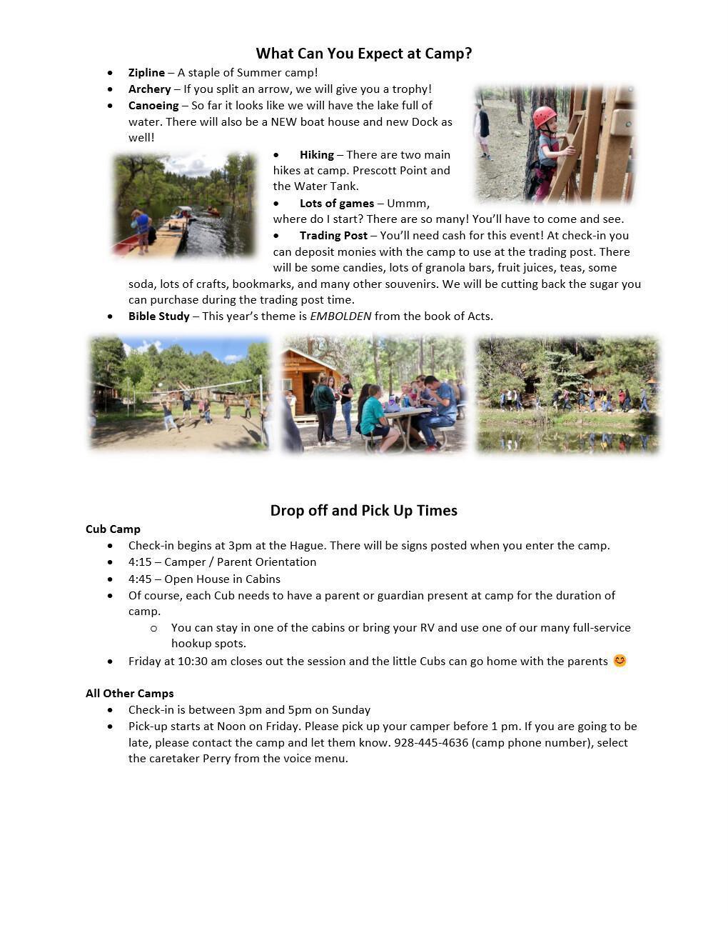 What should you pack for Summer Camp?