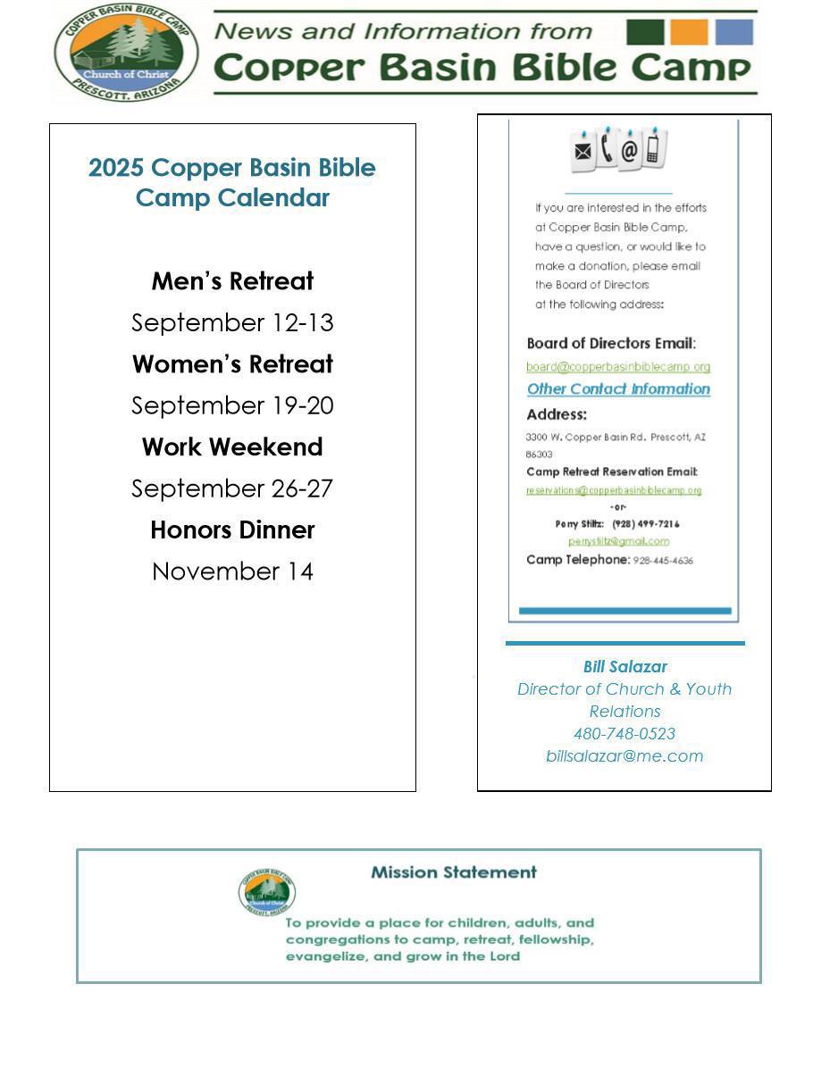 August Newsletter
