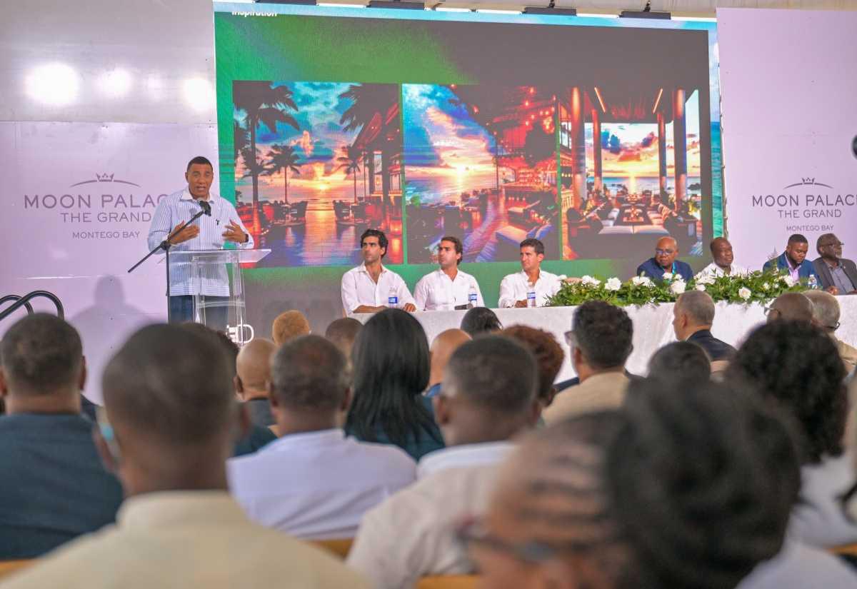 PM Holness Breaks Ground on $700M Moon Palace - Montego Bay. Anticipated to Create 3,000 Local Jobs PM Holness Breaks Ground on $700M Moon Palace - Montego Bay. Anticipated to Create 3,000 Local Jobs