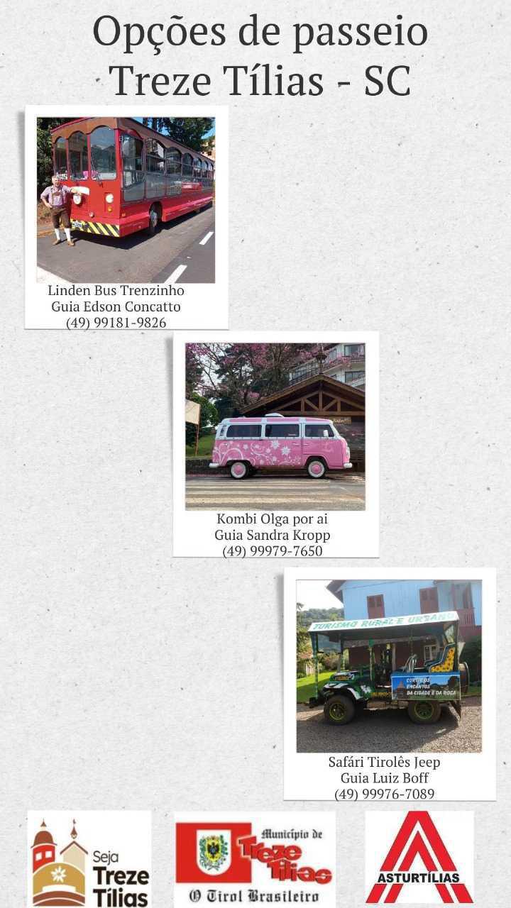 Guias Turísticos e Opções de Passeio em Treze Tílias Guias Turísticos e Opções de Passeio em Treze Tílias