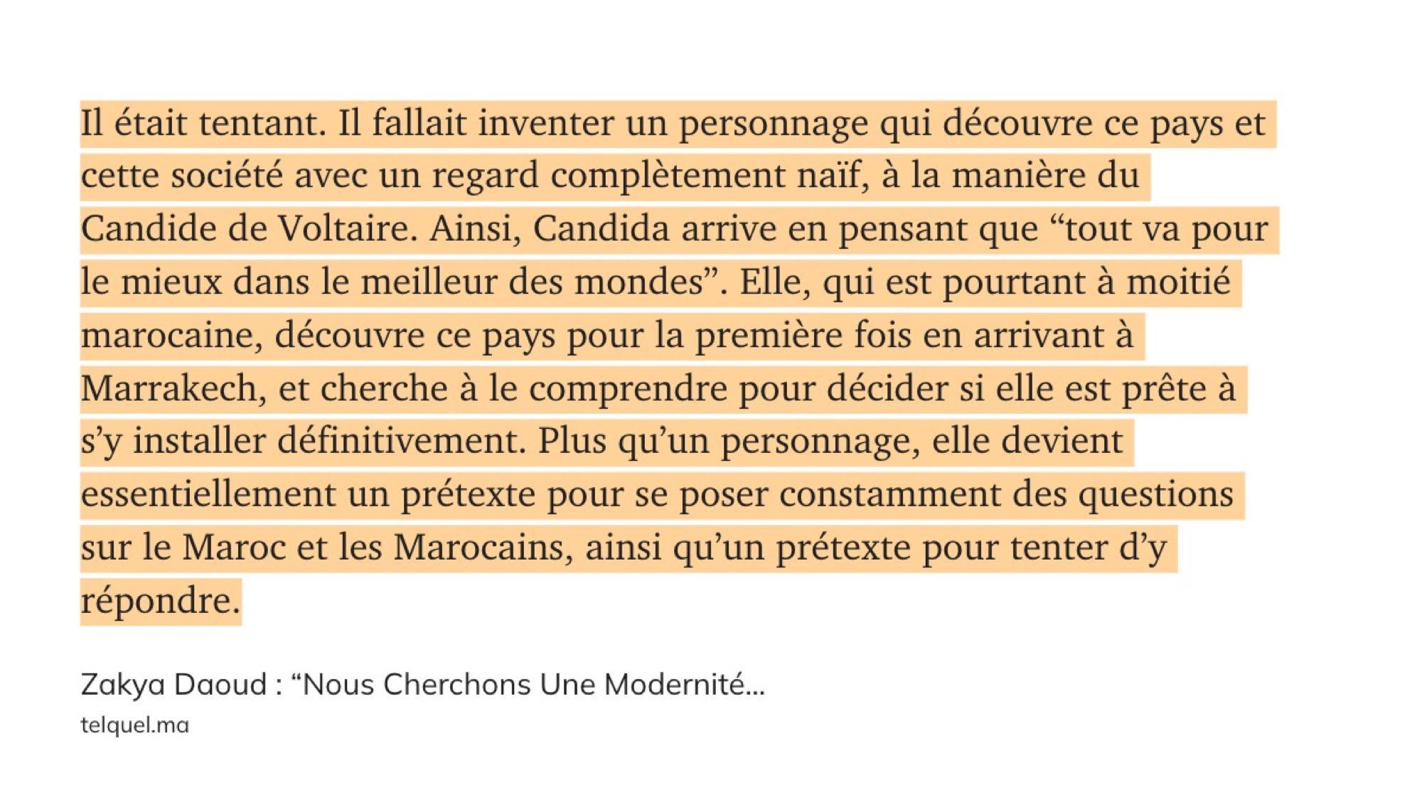 Zakya Daoud _ “Nous Cherchons Une Modernité Qui Serait Purement Marocaine, Mais Cela Est Difficile À Atteindre”