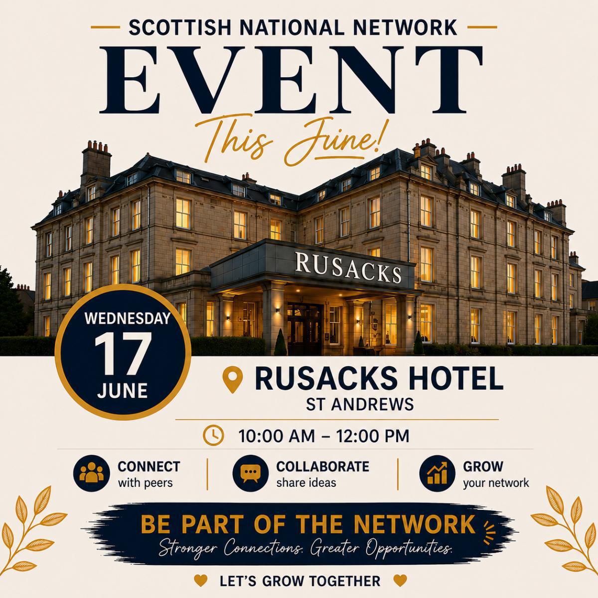 St Andrews Networking Event | Rusacks Hotel | Business Networking June 2026