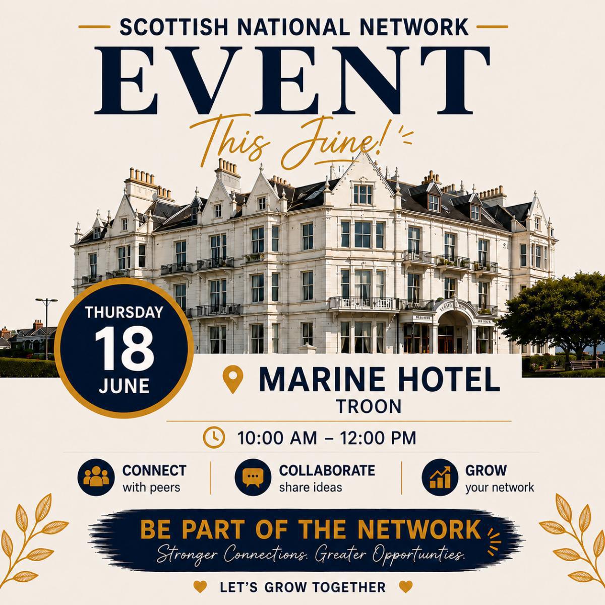 Troon Networking Event | Marine Hotel | Ayrshire Business Networking June 2026 Troon Networking Event | Marine Hotel | Ayrshire Business Networking June 2026