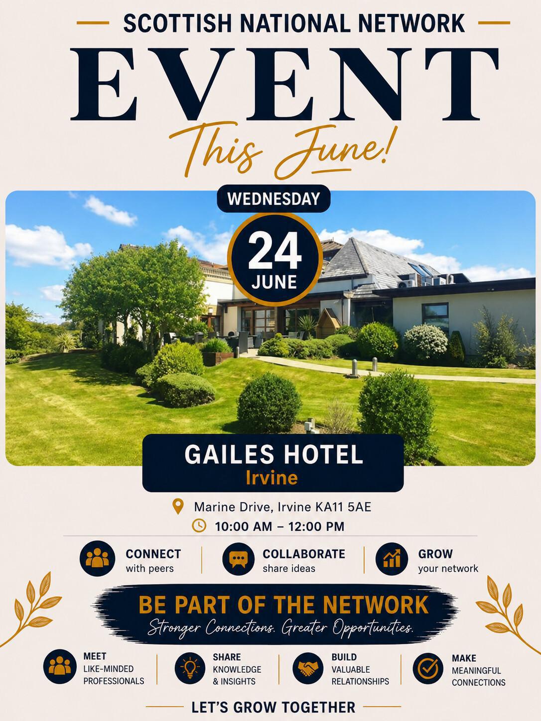 Irvine Networking Event | GailesHotel | Ayrshire Business Networking June 2026 Irvine Networking Event | GailesHotel | Ayrshire Business Networking June 2026