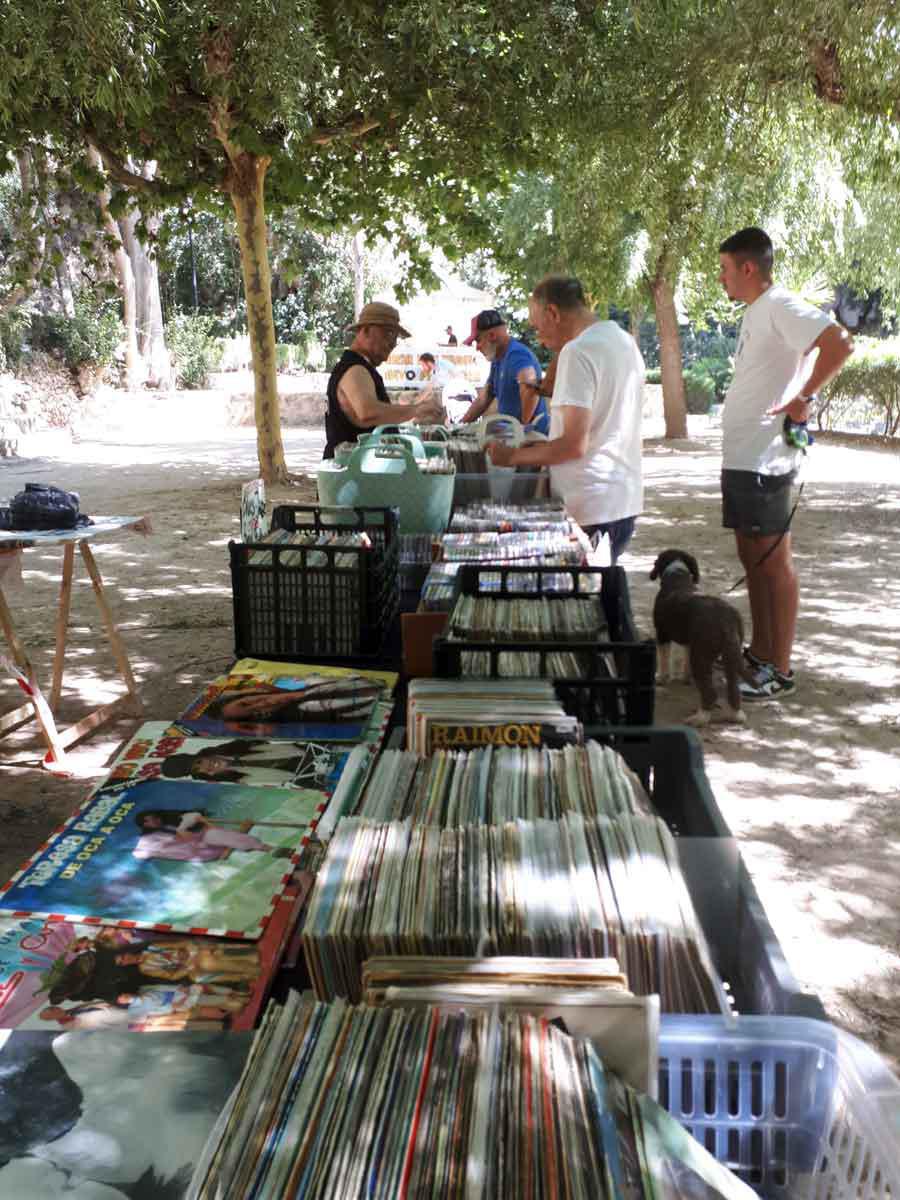 Comic and vinyl market in La Floresta
