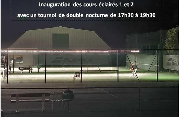 Inauguration des courts éclairés Inauguration des courts éclairés