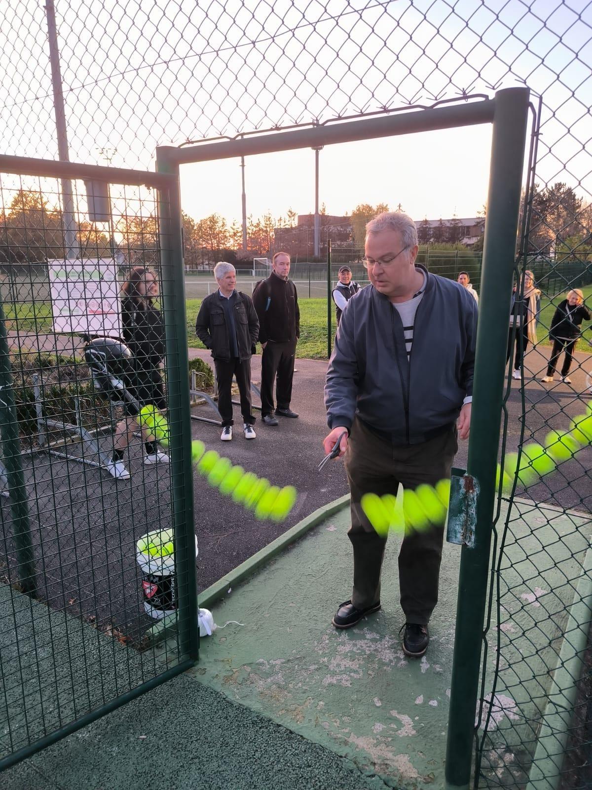 Inauguration des courts éclairés