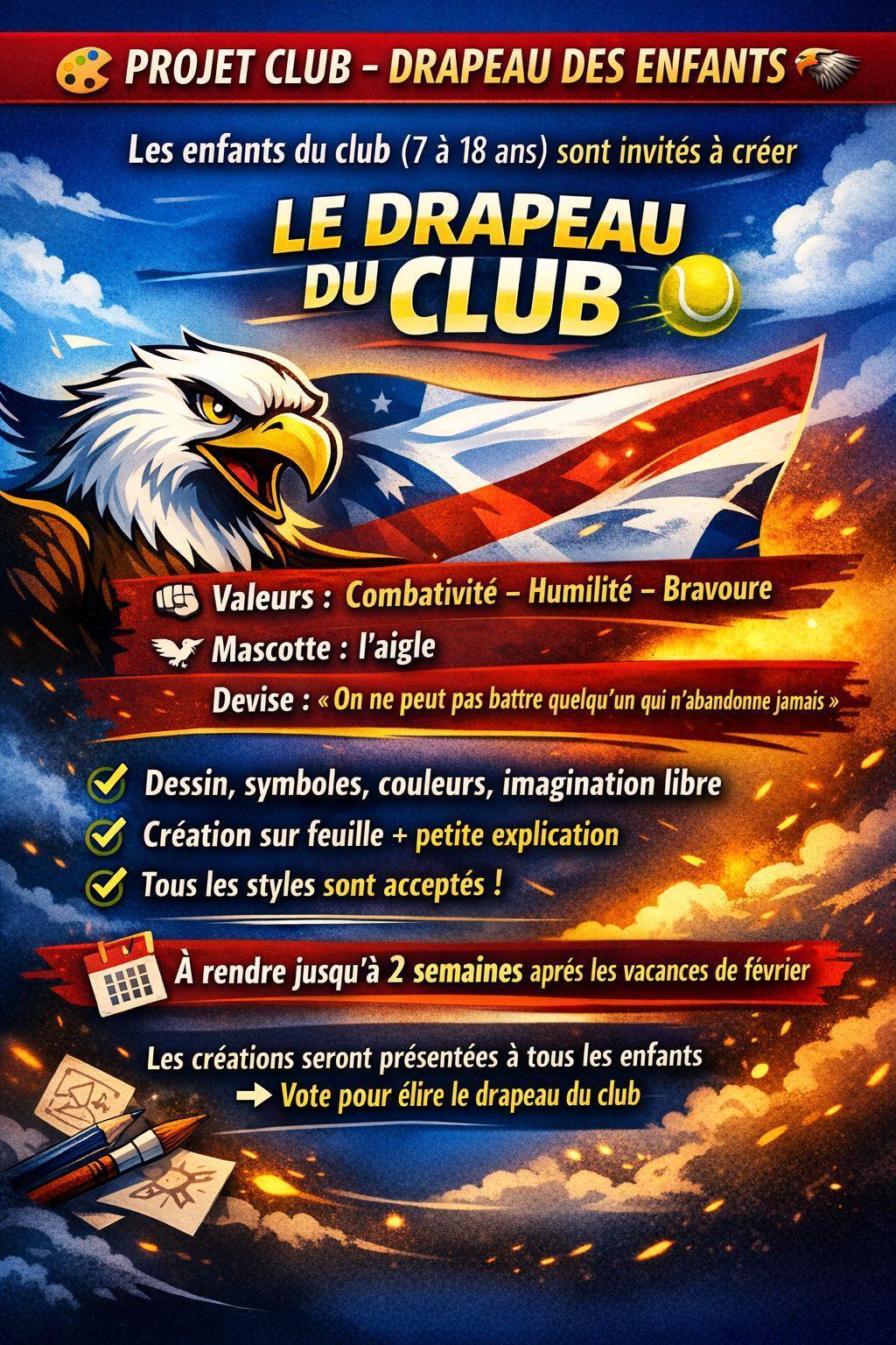 Le drapeau du club !