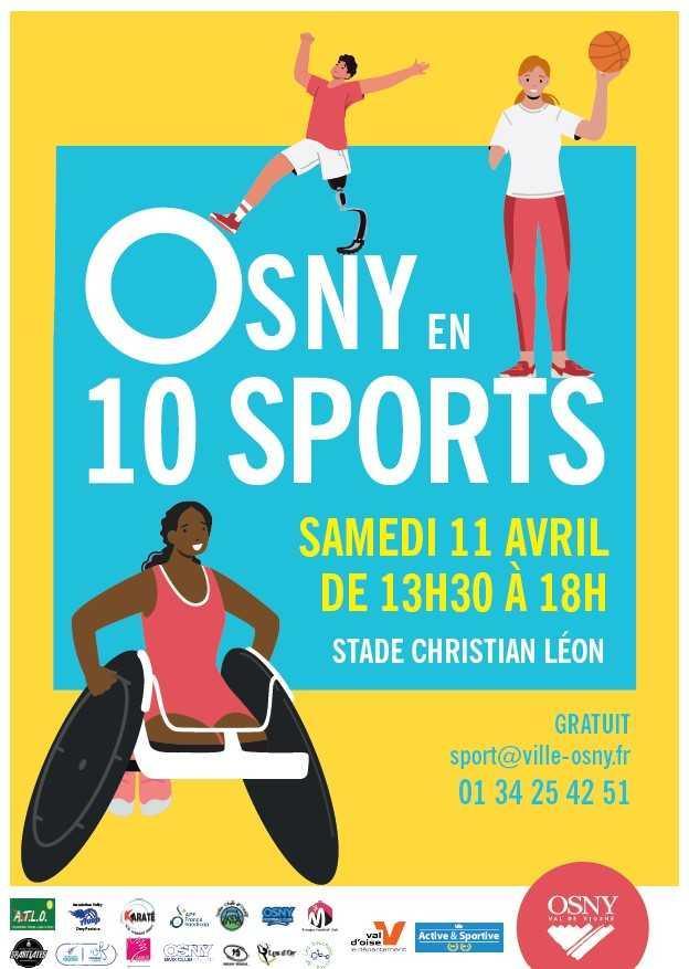 L'ATLO participe à OSNY en 10 SPORTS le 11/04