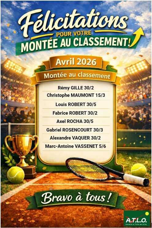 AVRIL 2026 - MONTEE AU CLASSEMENT !