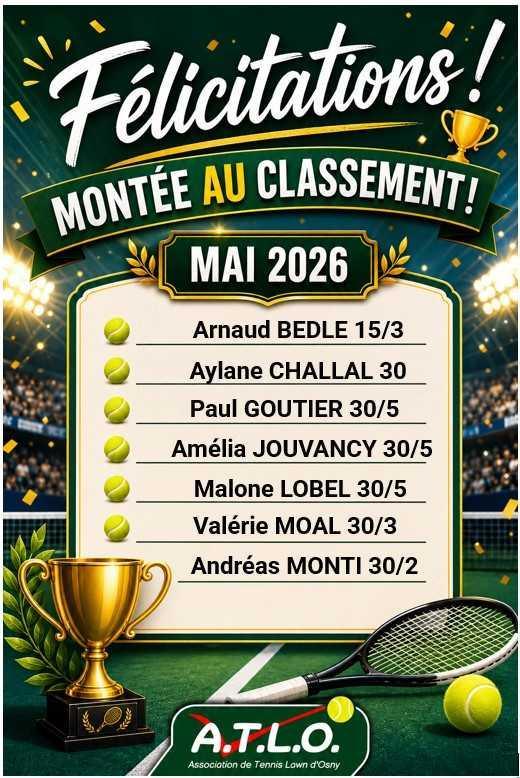 MAI 2026 - MONTEE AU CLASSEMENT !