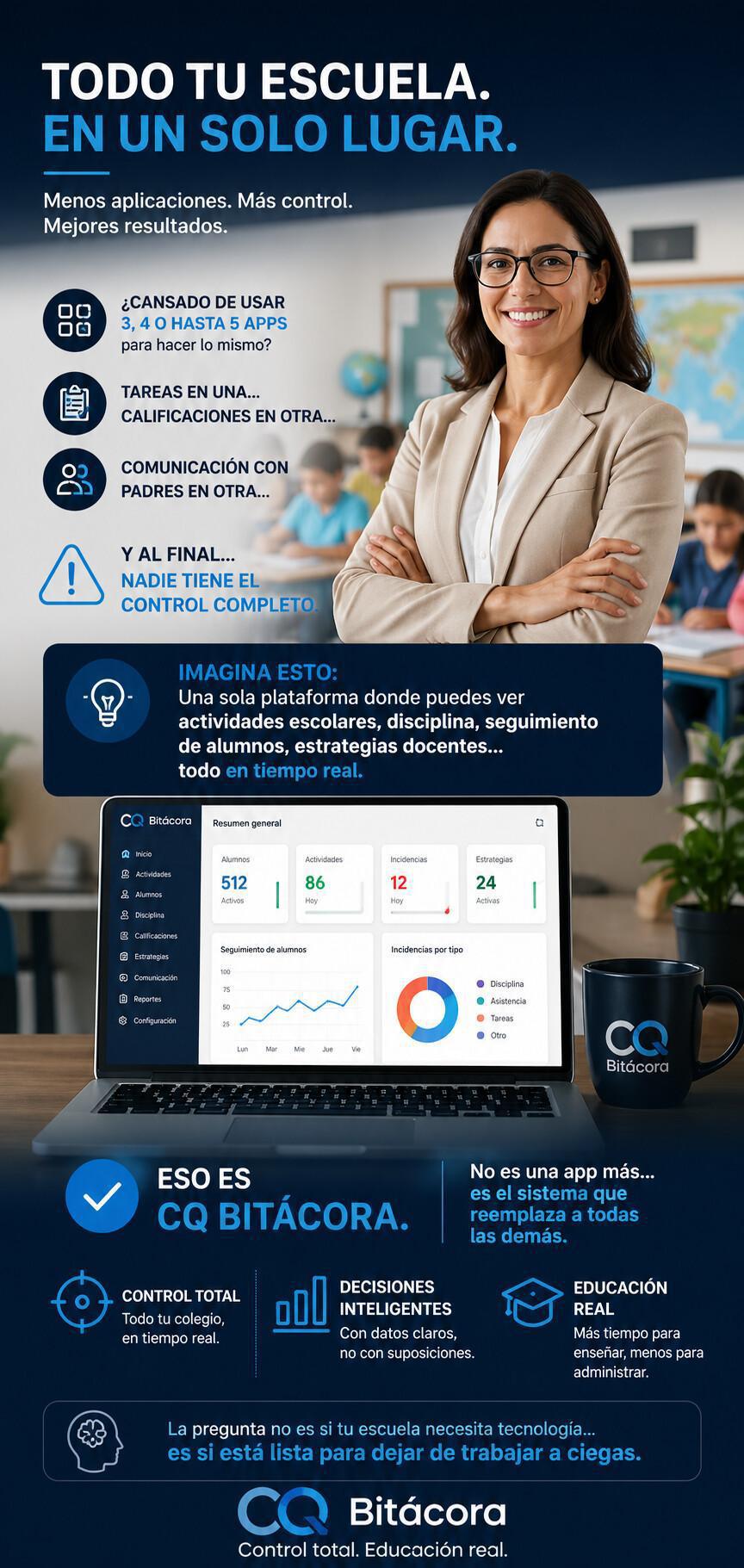 Control total tu secundaria en un solo lugar Control total tu secundaria en un solo lugar