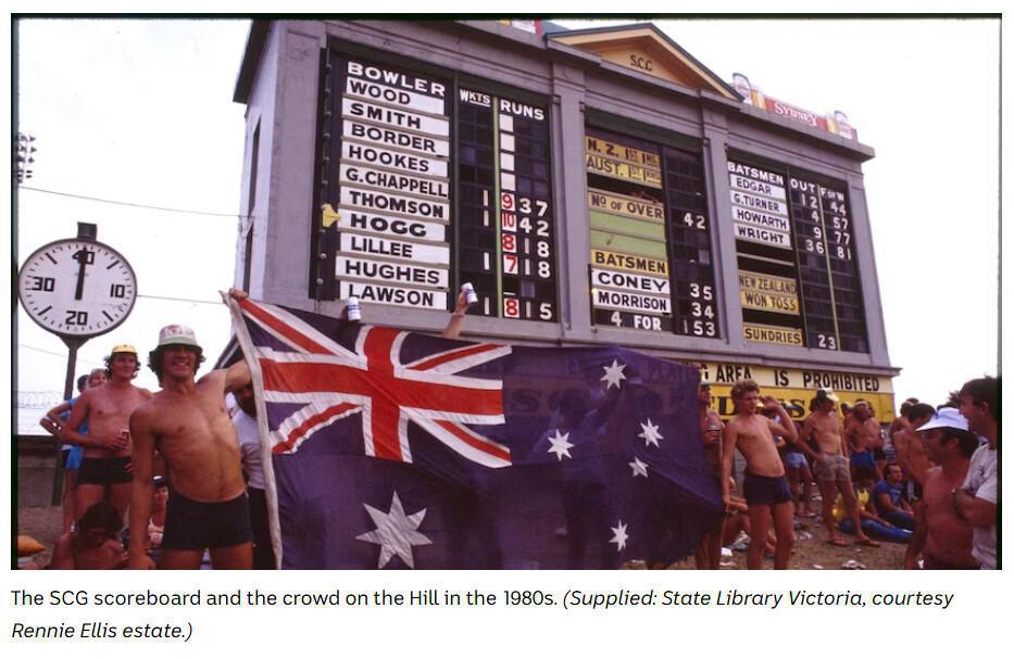 Old SCG scoreboard Old SCG scoreboard