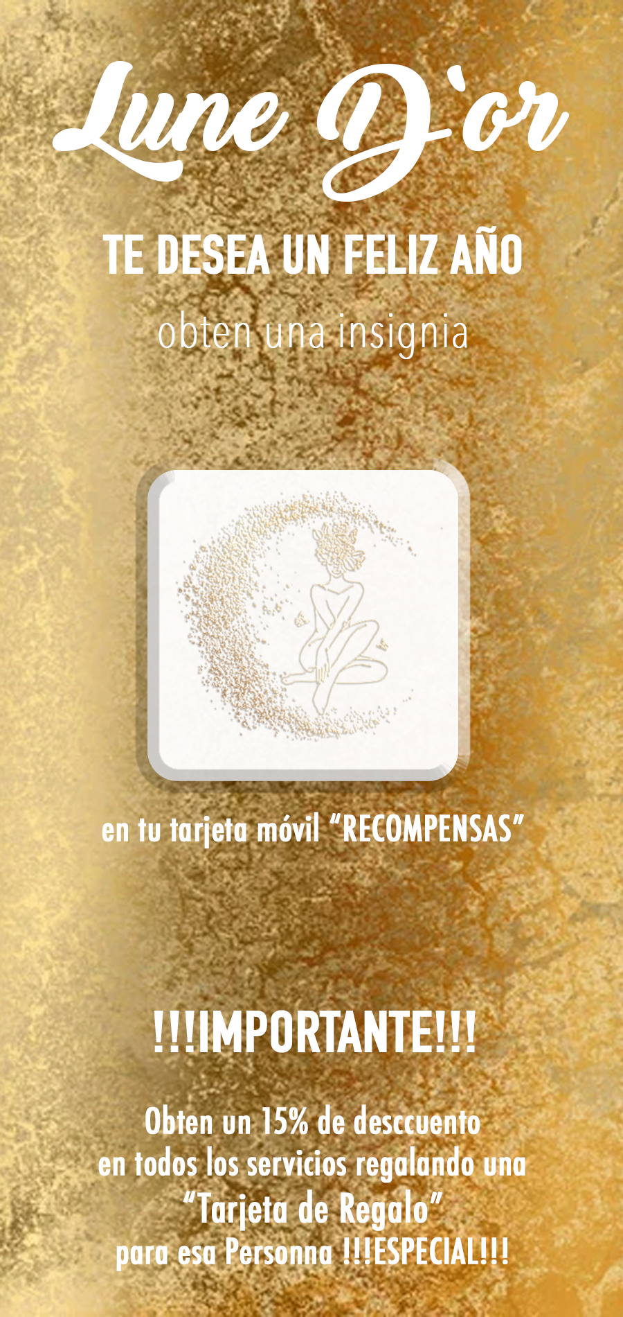 LUNE D´OR LES DESEA UN FELIZ AÑO