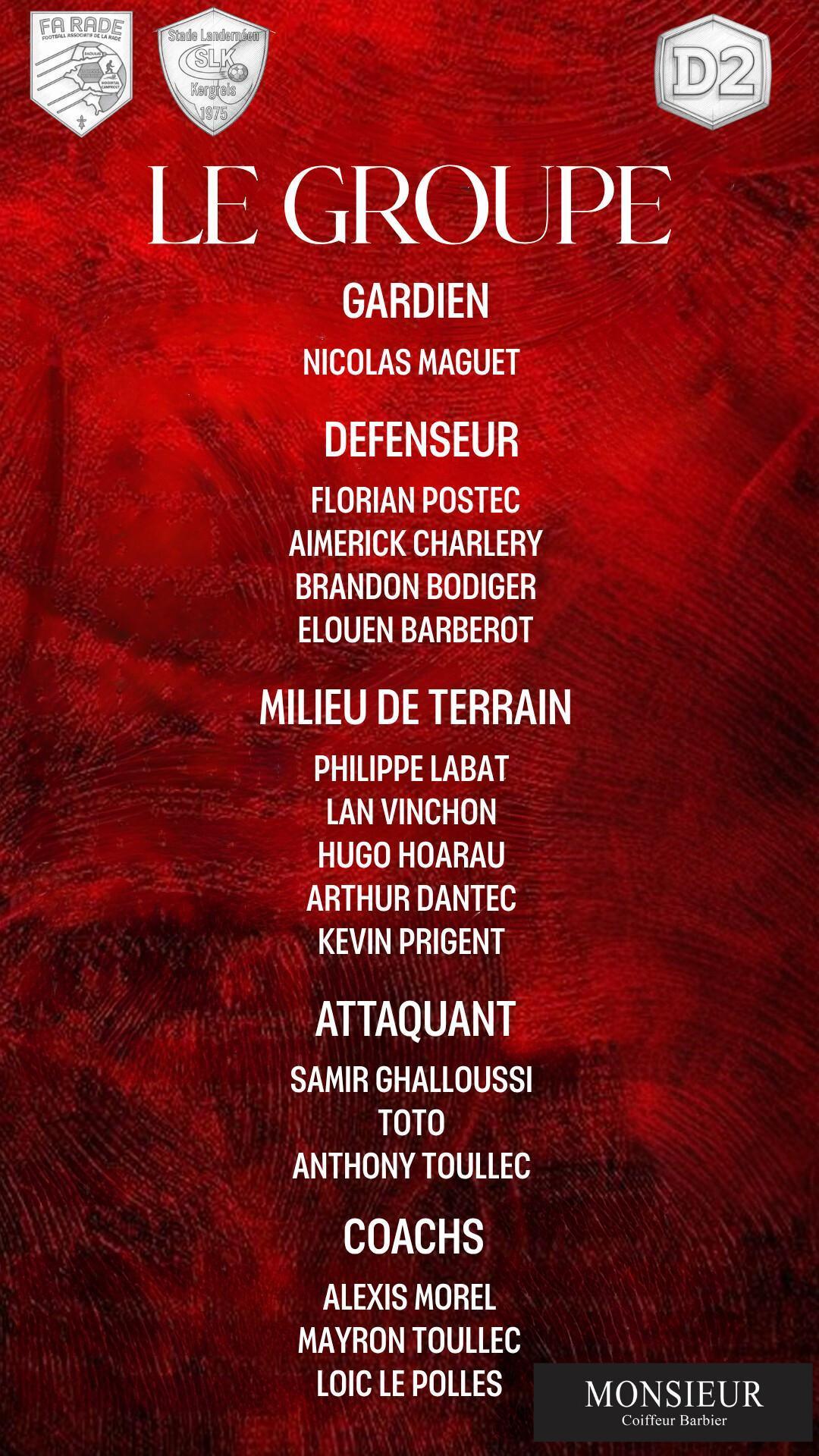 10/05/2026 - Les seniors groupes du jour