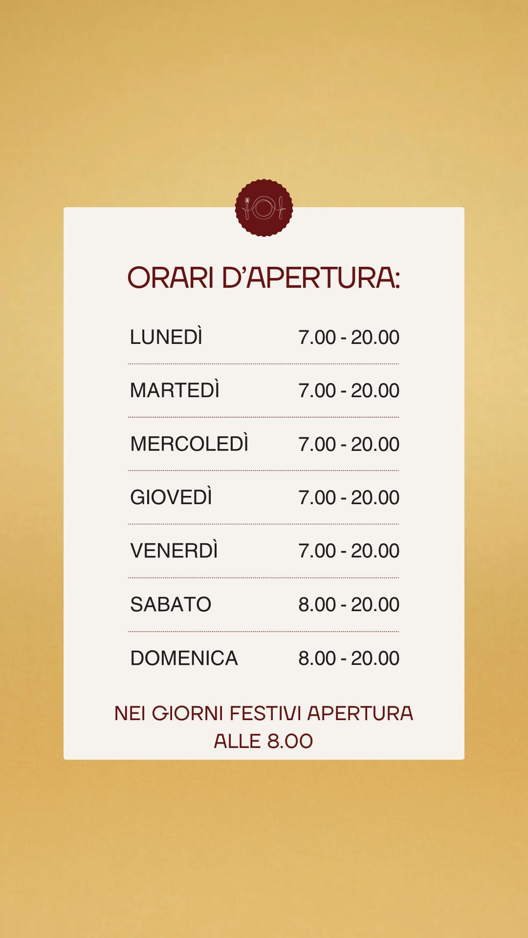 Orari di apertura