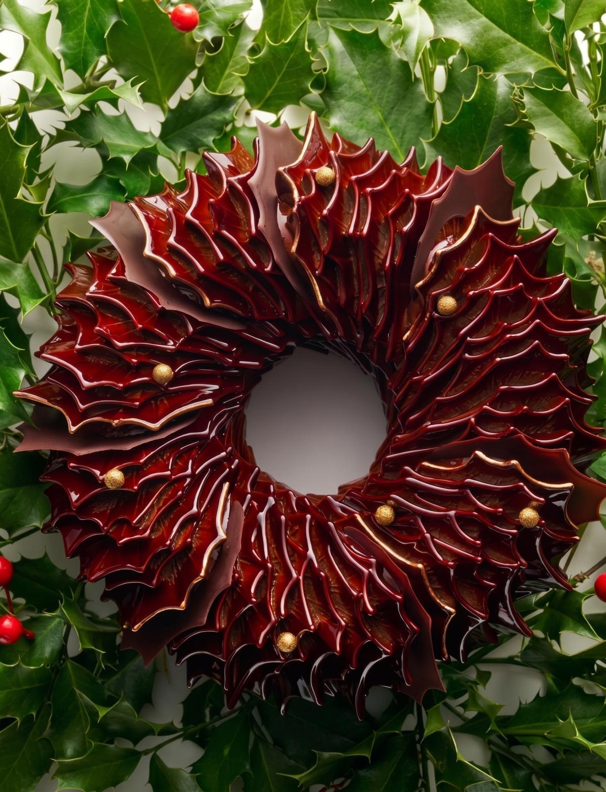 Le Bristol Paris : Maxence Barbot sculpte les fêtes en feuilles et en couronnes