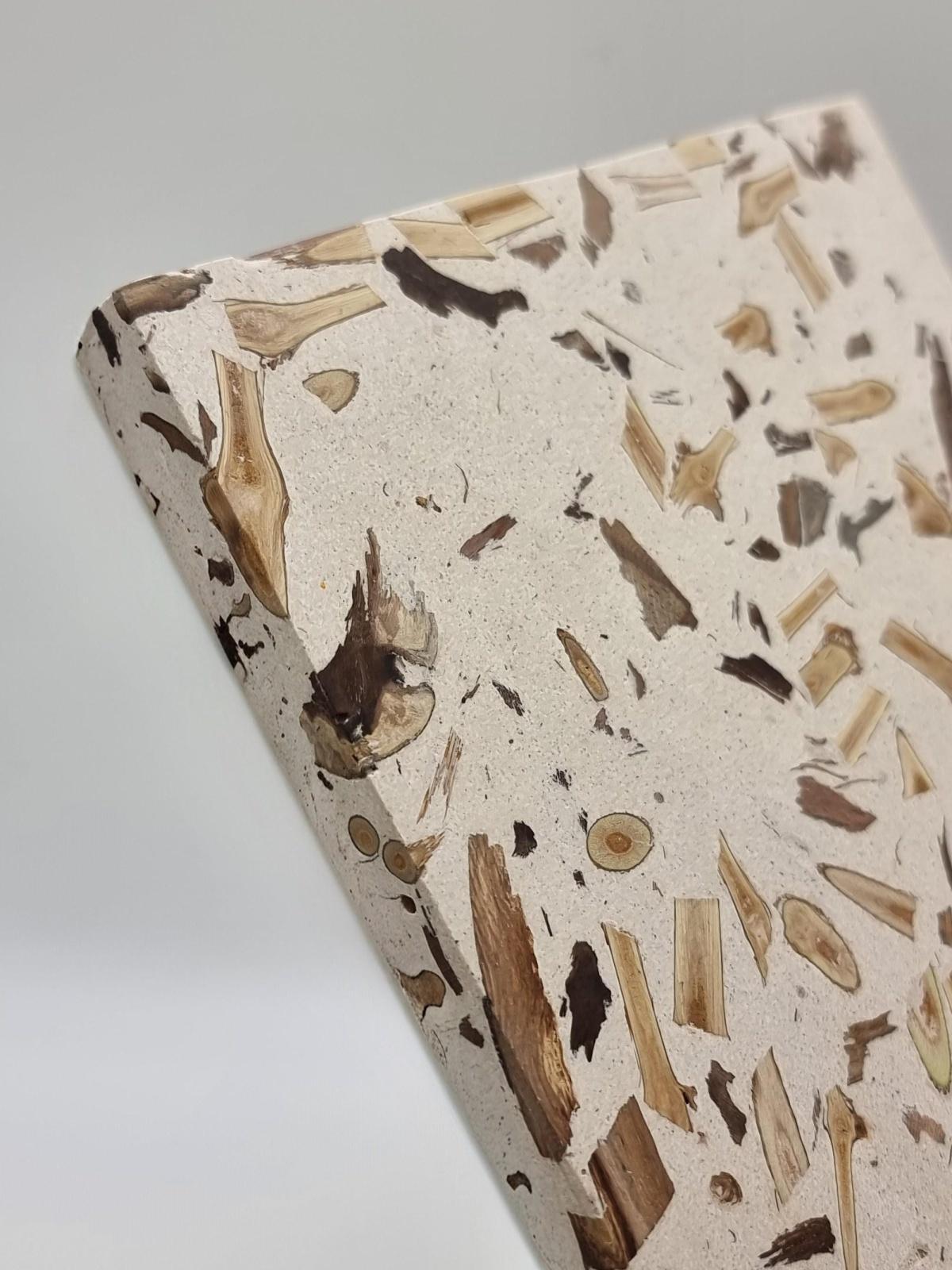 Les Princes Sarments : le bois de vigne devient un terrazzo haut de gamme Les Princes Sarments : le bois de vigne devient un terrazzo haut de gamme