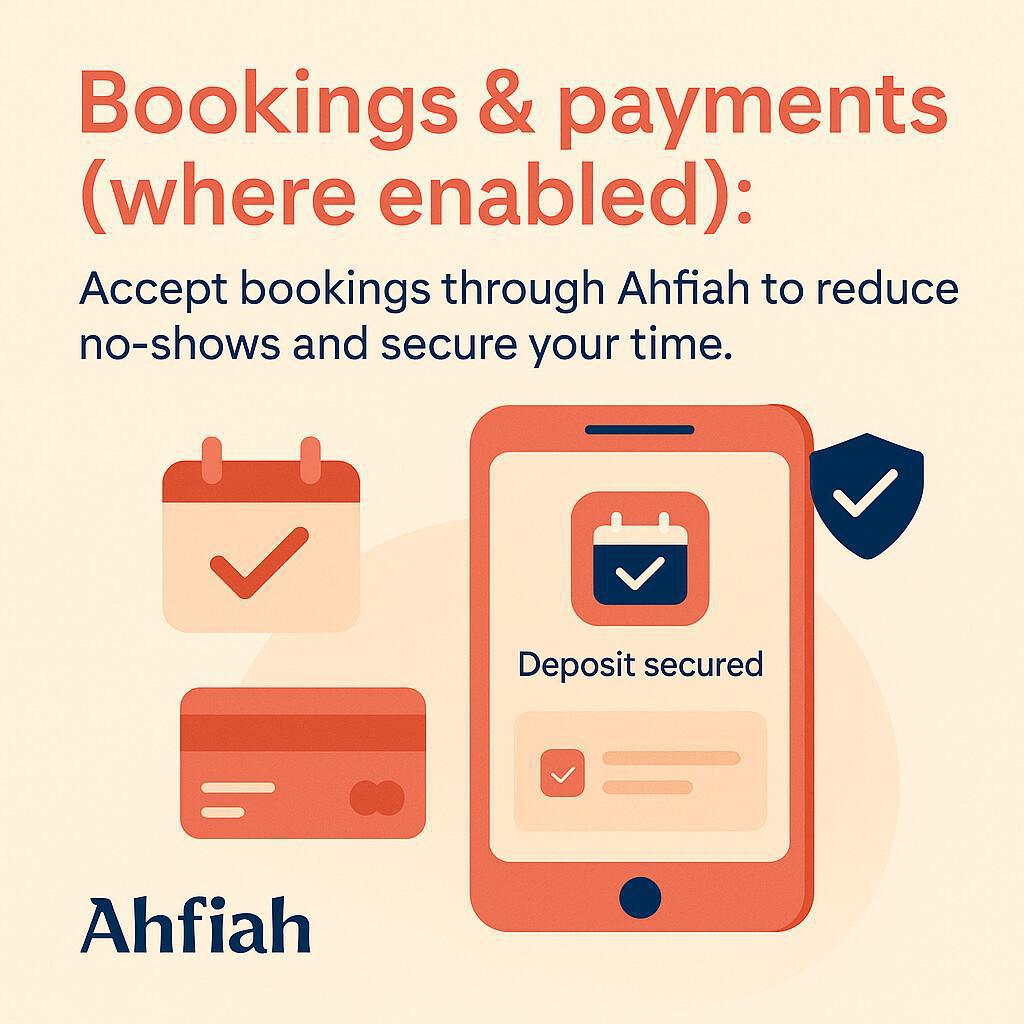 Ahfiah Marketplace Feature Is Now Live: Advertise, Get Booked, Get Paid.