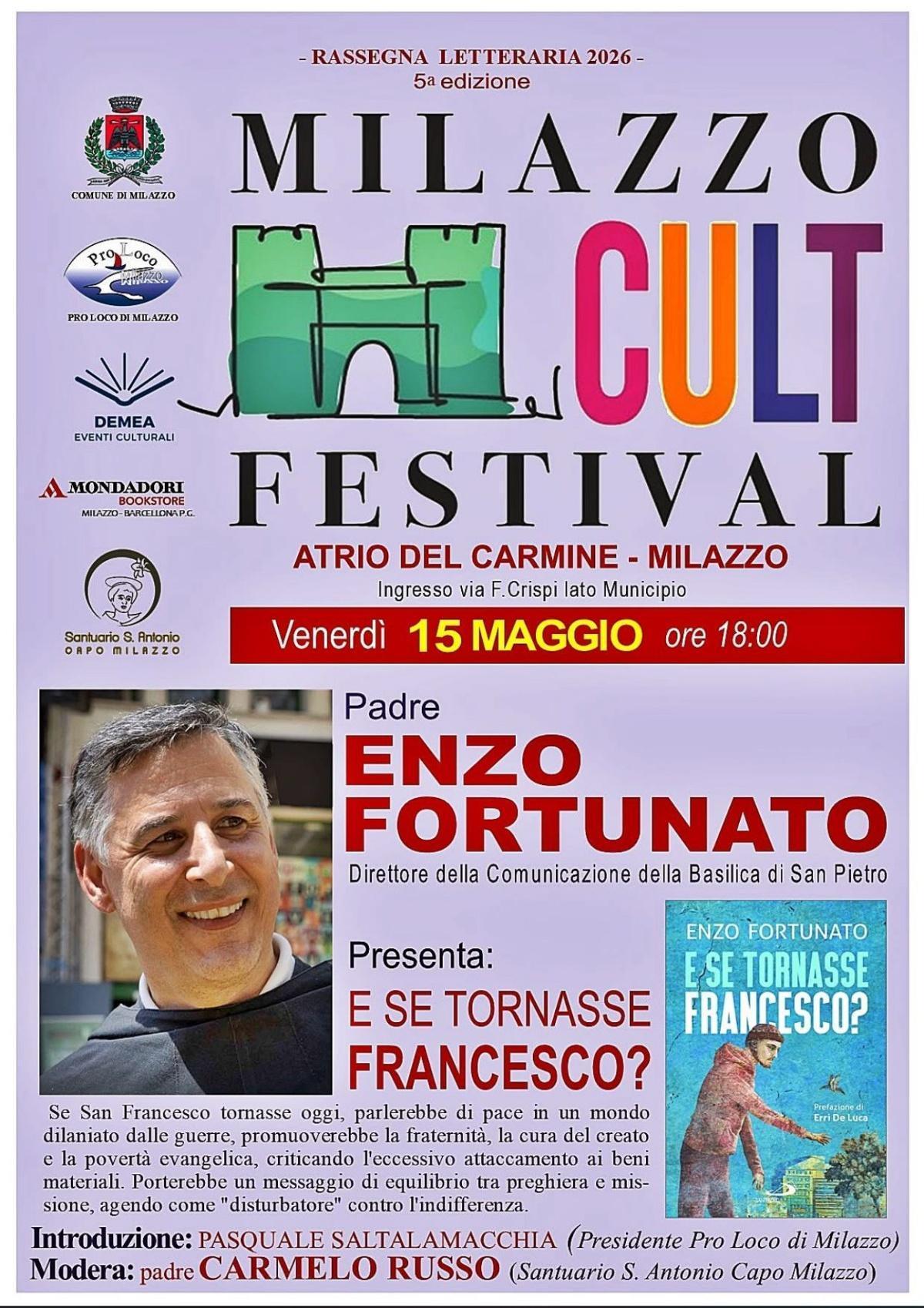 “MilazzoCultFestival” rassegna culturale (inizio ore 18.00)