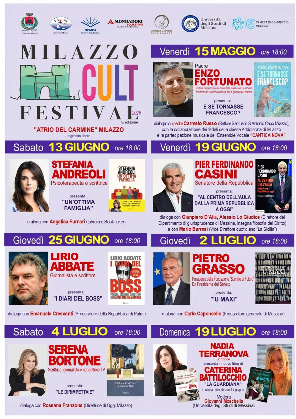 Milazzo Cult Festival - Serena Bortone presenta "Le Dirimpettaie" (Inizio ore 18.00)