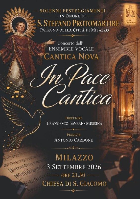 Concerto dell' Ensemble Vocale Cantica Nova "In Pace Cantica" (inizio ore 21:30)