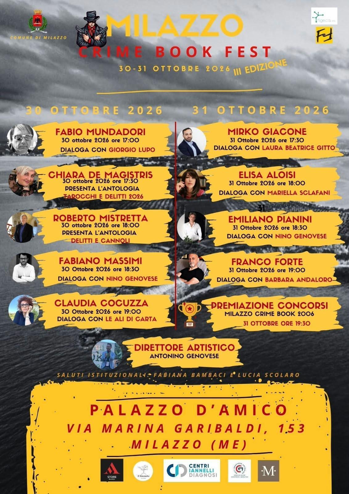 Milazzo Crime Book Fest - III edizione (dall ore 17:30)
