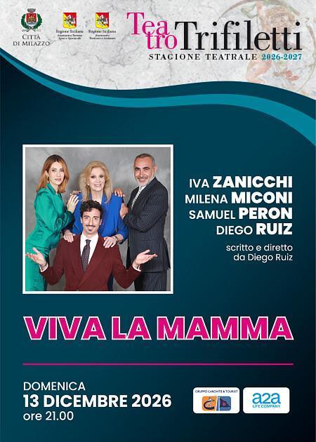 "Viva la mamma" con Iva Zanicchi, Milena Miconi e Diego Ruiz (start h. 21:00)