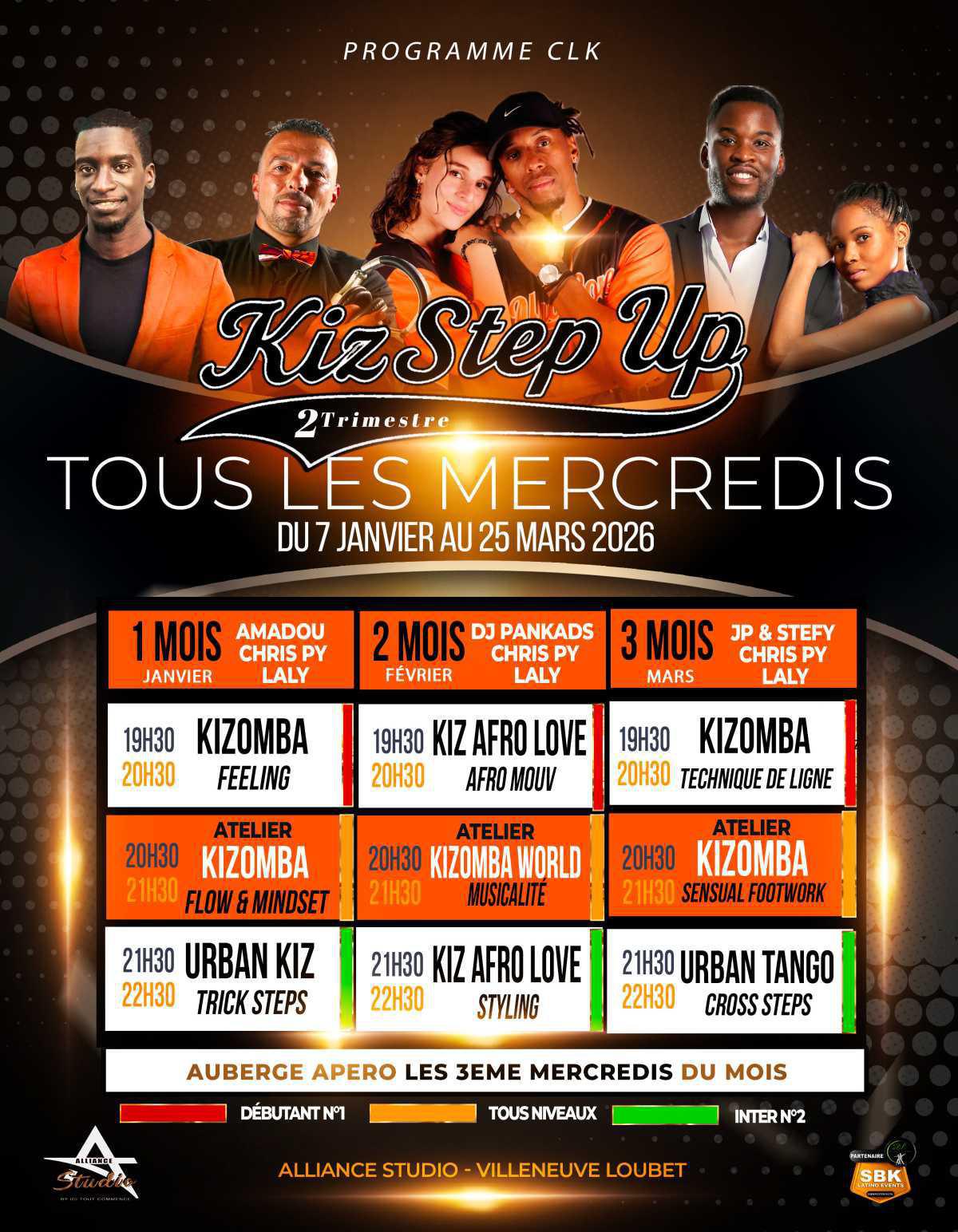 Demande de participation au programme Kiz Step Up 2 - Janvier à Mars
