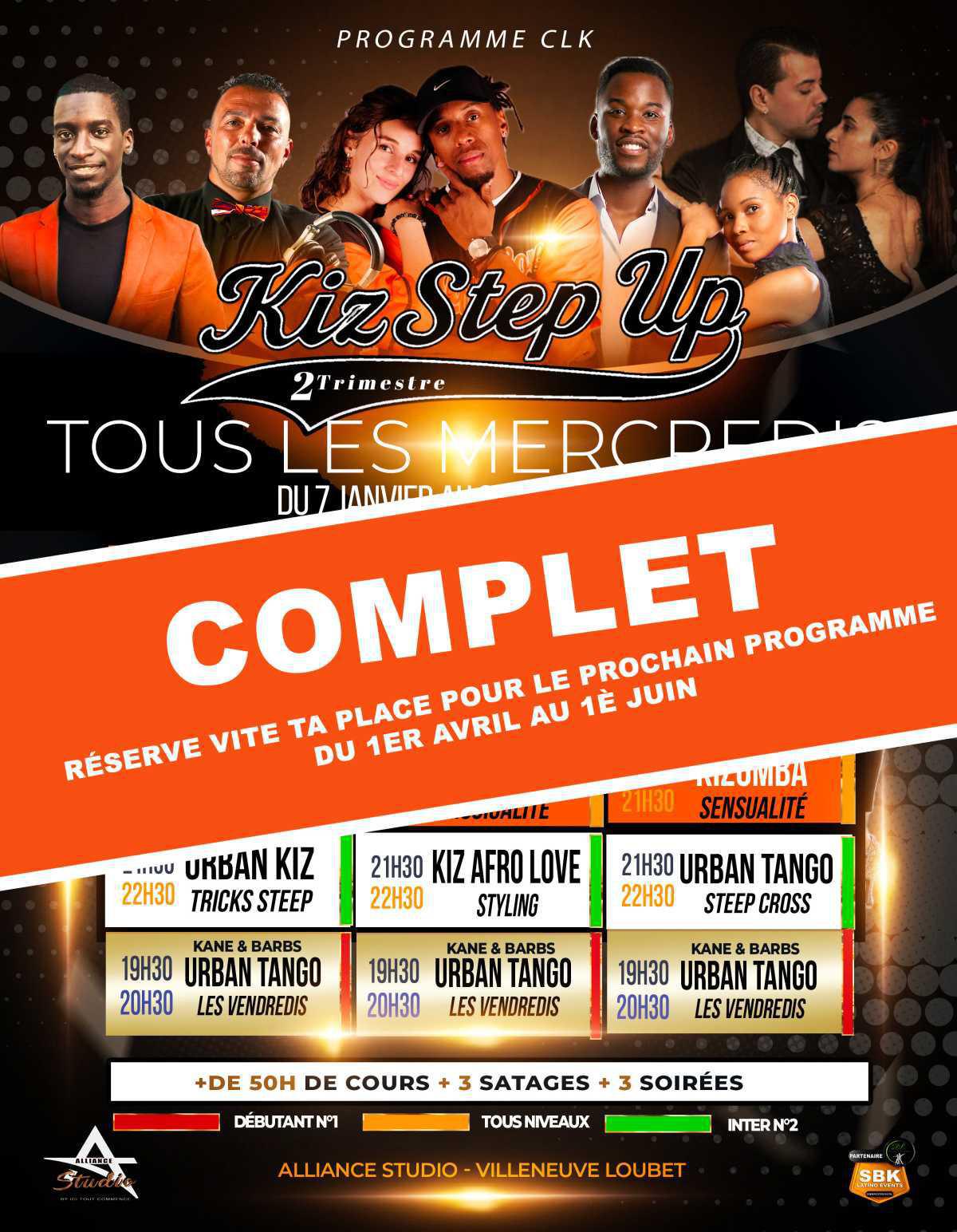 Demande de participation au programme Kiz Step Up 3 - Avril à Juin