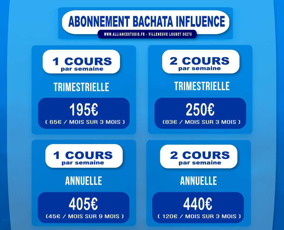 PROGRAMME BACHATA INFLUENCE 