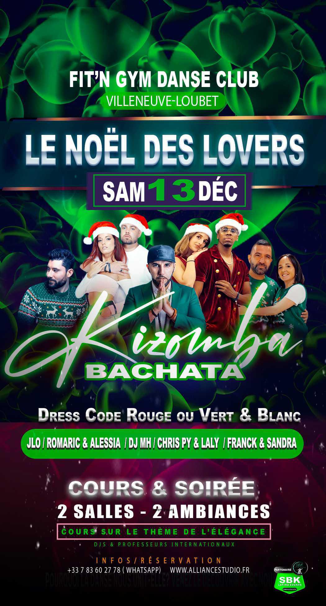 LE NOËL DES LOVERS - Cours et soirée des lovers - Kizomba / Bachata LE NOËL DES LOVERS - Cours et soirée des lovers - Kizomba / Bachata