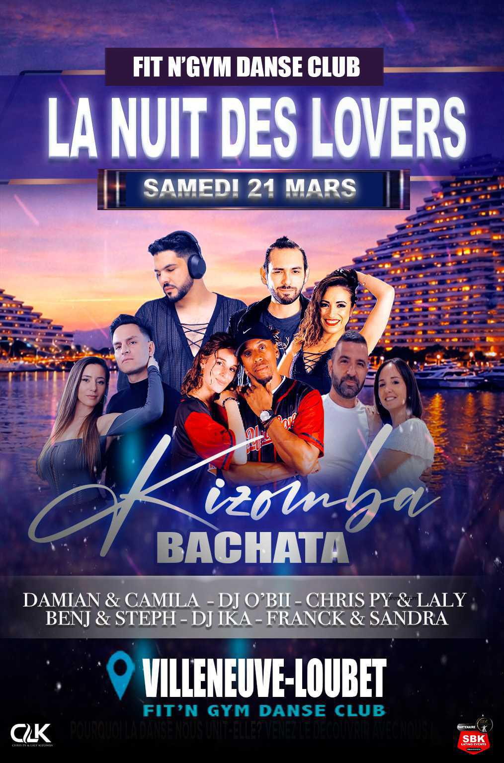 LA NUIT DES LOVERS - Cours et soirée des lovers - Kizomba / Bachata LA NUIT DES LOVERS - Cours et soirée des lovers - Kizomba / Bachata