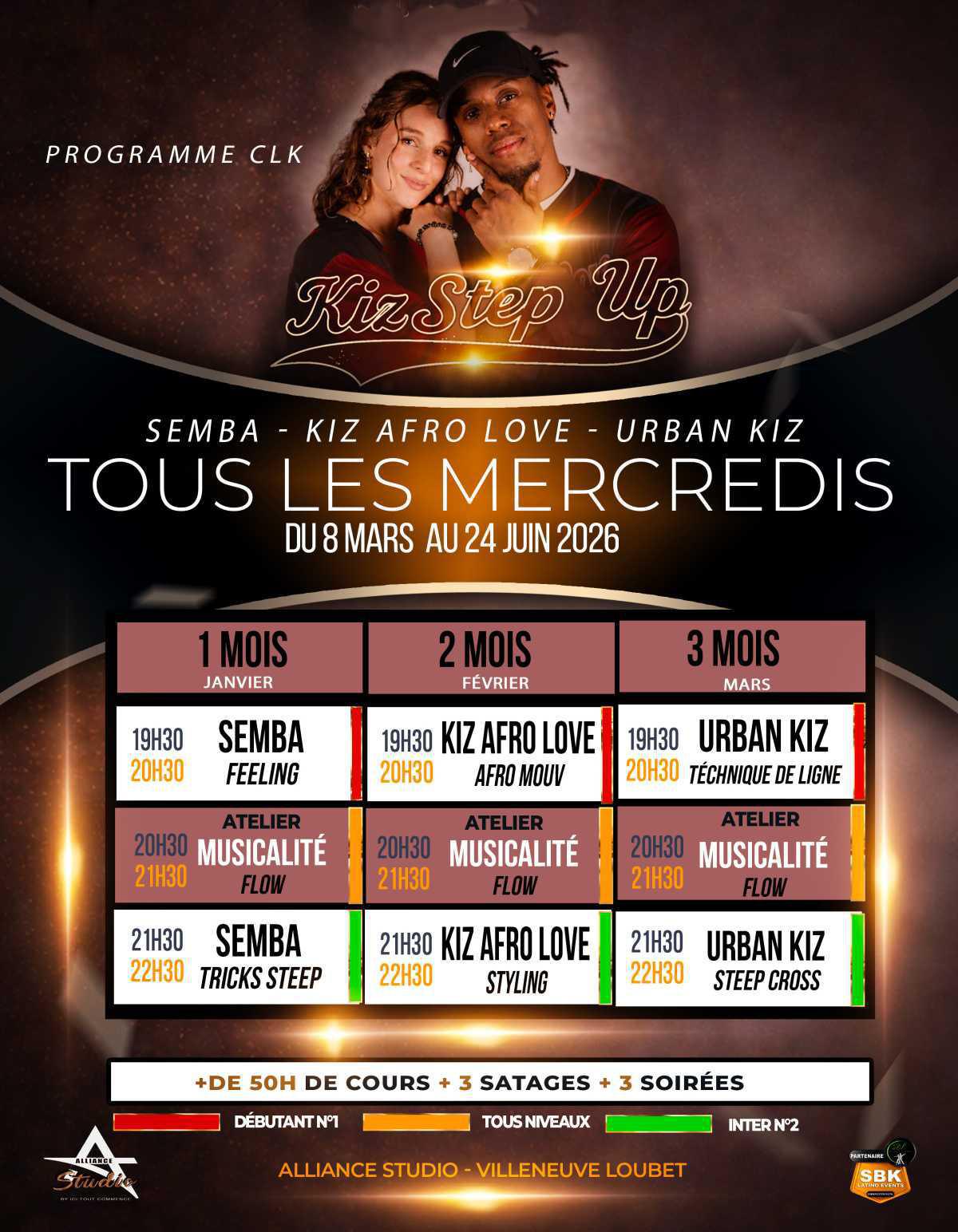 PROGRAMME KIZ STEP UP 3 - Avril à juin 