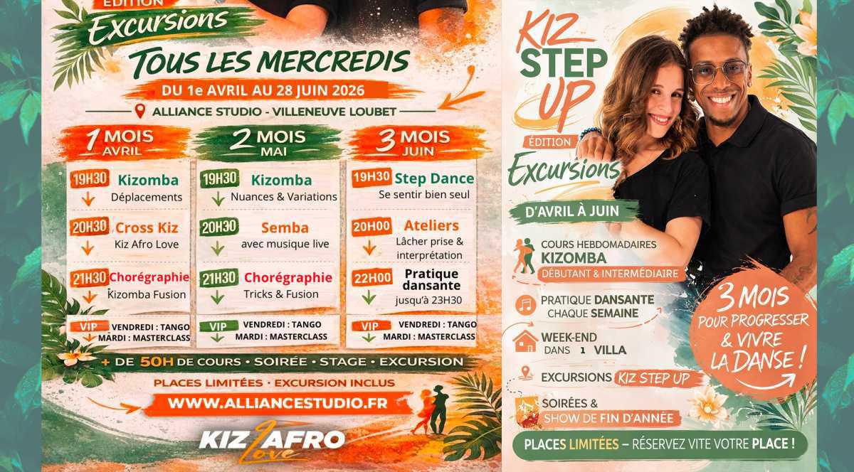 PROGRAMME KIZ STEP UP 3 - Avril à juin PROGRAMME KIZ STEP UP 3 - Avril à juin