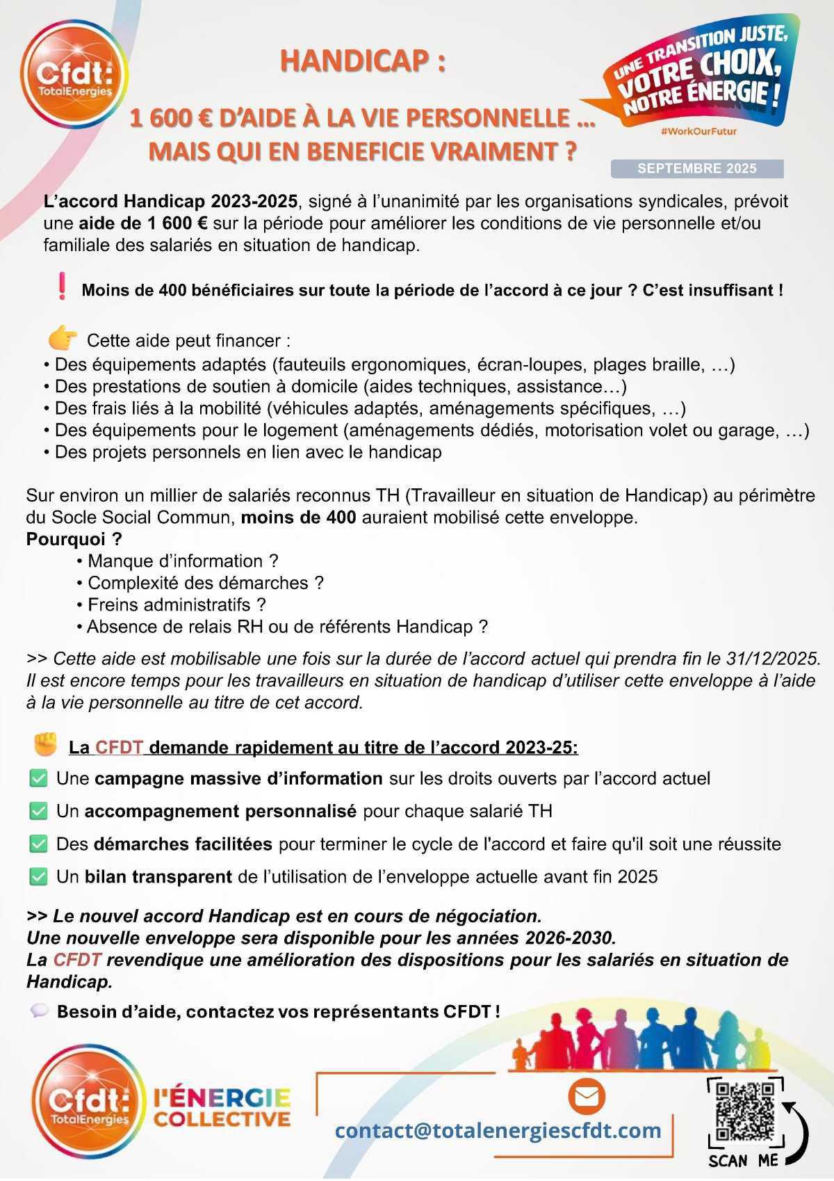 Accord Handicap 2023/2025 : 1600€ d'aide à la vie personnelle ... Accord Handicap 2023/2025 : 1600€ d'aide à la vie personnelle ...